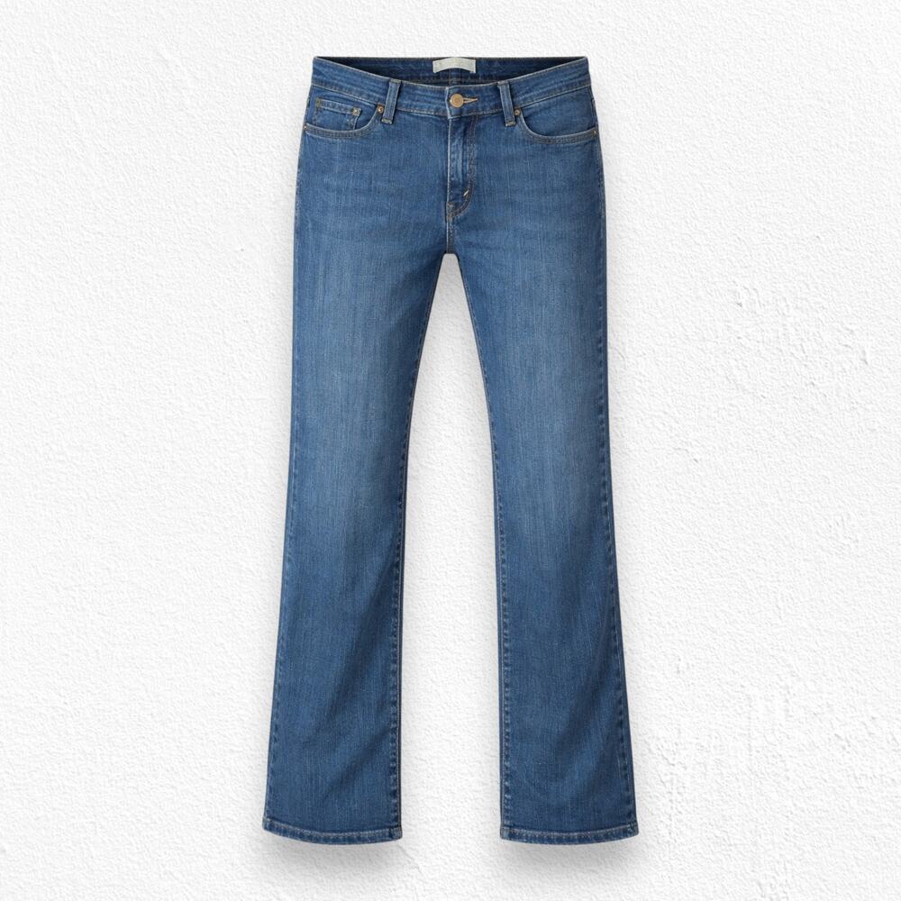 Levi's 512 Perfectly Shaping Medium Wash Mid Rise Wide Leg Bootcut Jeans Size 12